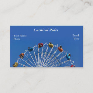 Carte De Visite Roue géante Ferris et Carnival