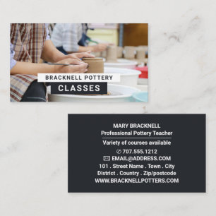 Carte De Visite Roues Potter, Cours Potterie, Potters