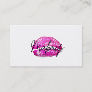 Carte De Visite Rouge à lèvres Kiss Maquillage Beauté Glam Chic Bl