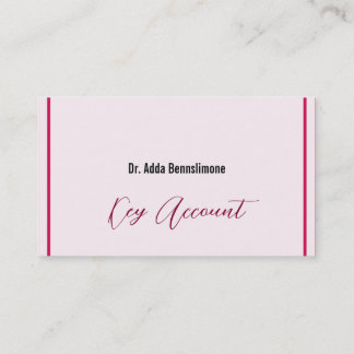 Carte De Visite Rouge cramoisi