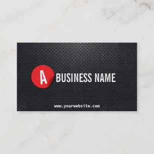 Carte de visite rouge de producteur d'étiquette en