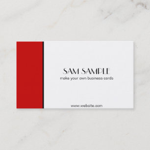 Carte De Visite Rouge d'écarlate