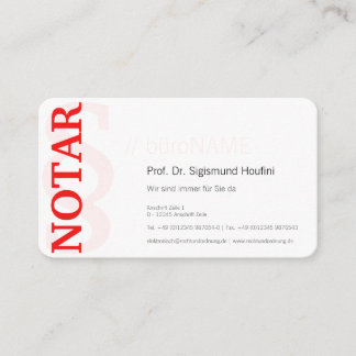 Carte De Visite Rouge équilibré et noir