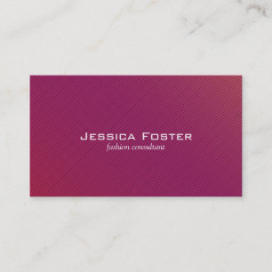 Carte De Visite Rouge et Magenta