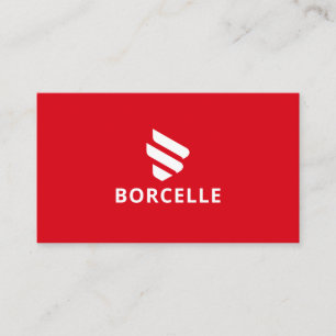 Carte de visite rouge et noir