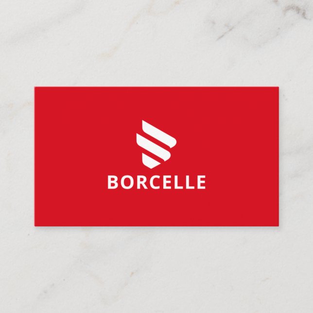 Carte de visite rouge et noir (Devant)