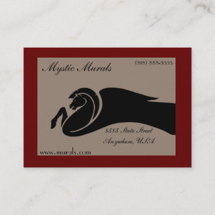 Carte de visite rouge et noir de Pegasus