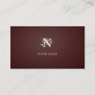 Carte De Visite Rouge foncé de Nouveau
