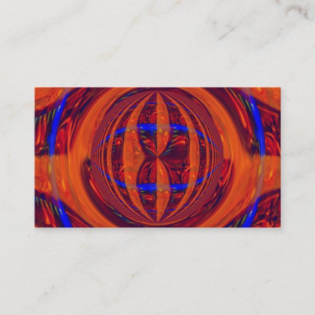 Carte de visite rouge Orb (Devant)