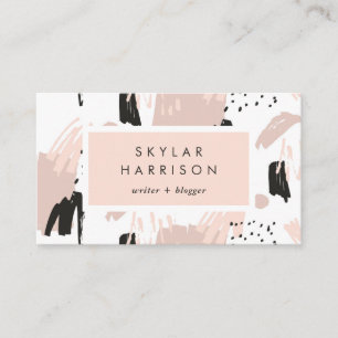 Carte De Visite Rougissent le griffonnage   à la mode et chic