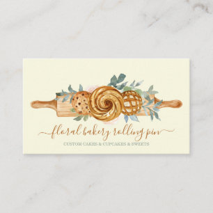 Carte De Visite Rouleau à pâtisserie Boulangerie Gâteaux Friandise
