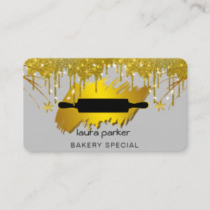 Carte De Visite Rouleau à pâtisserie Boulangerie Pâtisserie Traite