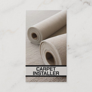 Carte De Visite Rouleaux de tapis de l'installateur de tapis