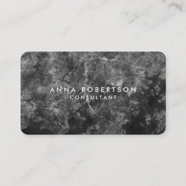 Carte De Visite Round Corner Grey Professional tendance (Devant)