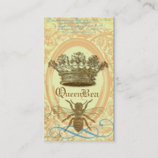 Carte de visite royal de couronne de reine des