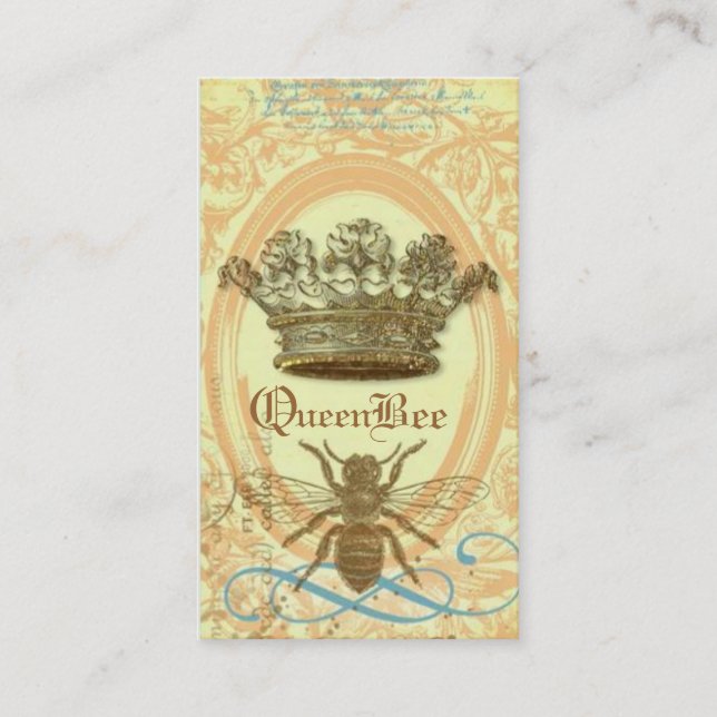Carte de visite royal de couronne de reine des (Devant)
