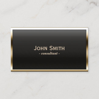 Carte De Visite Royal Gold encadré professionnel