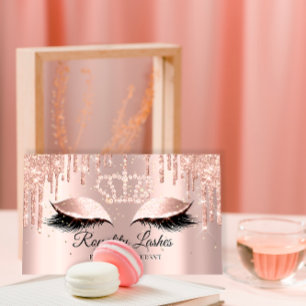 Carte De Visite Royal Makeup Artist Lashes Princesse couronnée