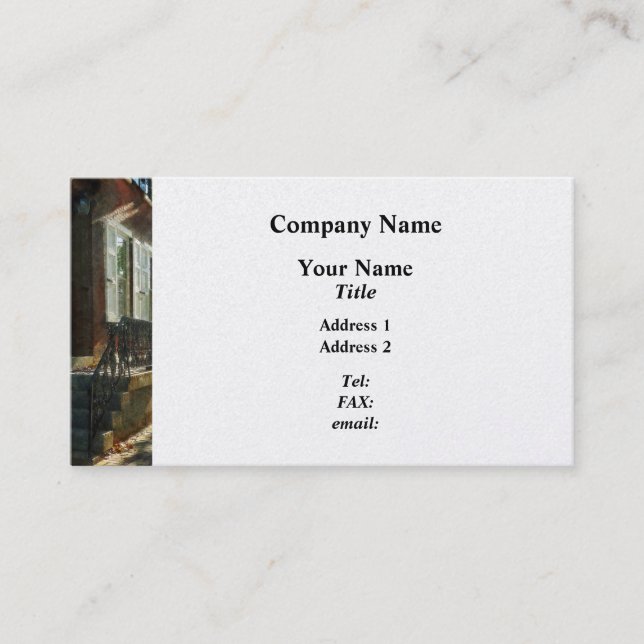 Carte De Visite Rue à New Castle, Delaware - Platinum (Devant)