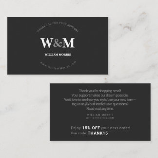 Carte De Visite Rue Streetwear Noir Blanc Entreprise Marque Merci