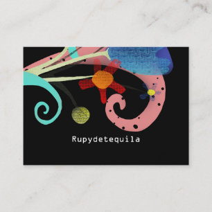Carte De Visite Rupydetequila Cute Flora Noir