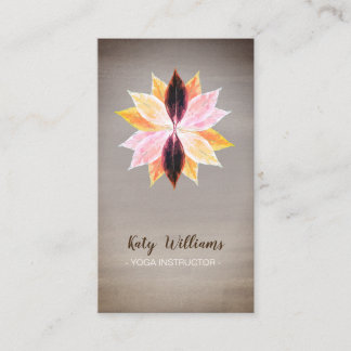 Carte De Visite Russe Lotus Fleur Yoga Méditation holistique