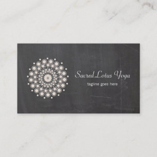 Carte De Visite Russe Lotus Mandala Yoga