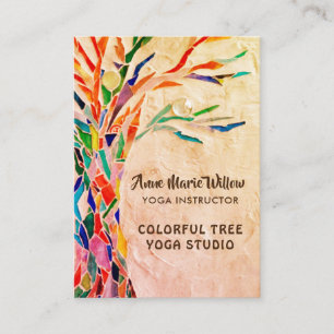 Carte de visite Rustic Tree Yoga Studio