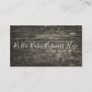 Carte De Visite Rustique Patiné & Distressed Barne Bois