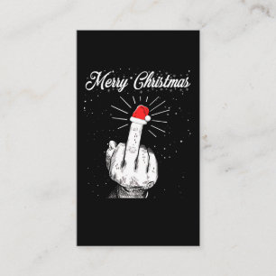 Carte De Visite Ruy Joyeux Noël Moyen Doigt Xmas Vilain