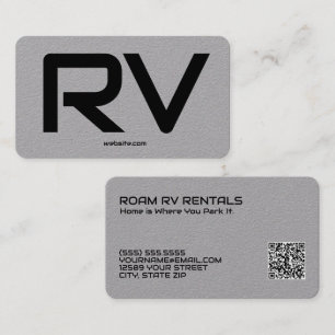Carte De Visite 🚐 RV Code QR personnalisé Premium