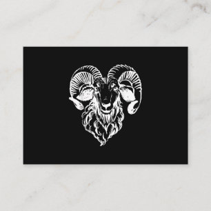 Carte De Visite Sabbatic Baphomet Goat Evil Satanic
