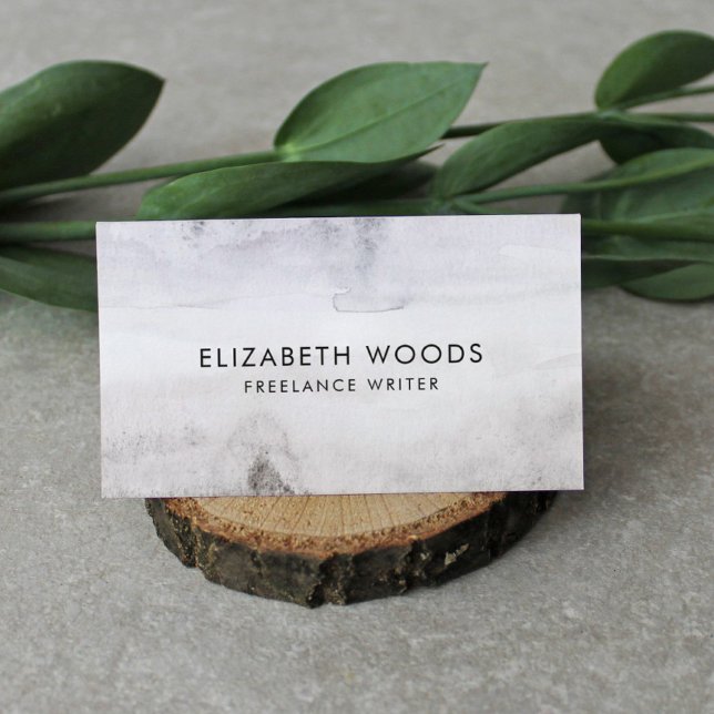 Carte De Visite Sable De Plage Aquarelle Beige Abstrait Profession (Créateur téléchargé)