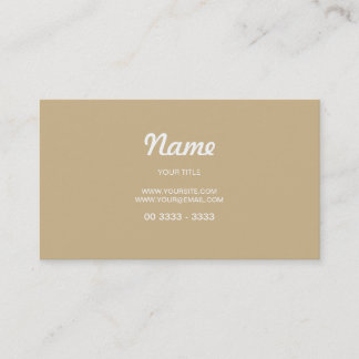 Carte De Visite Sable simple