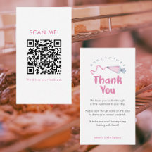 Sac Piping Rose Laissez un avis QR Code