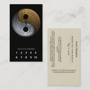 Carte De Visite Sacred Balance Symbole Yin Yang