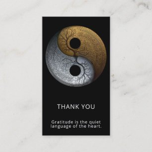 Carte De Visite Sacred Balance   Symbole Yin Yang