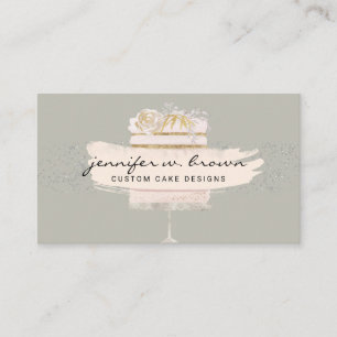 Carte De Visite Sage cake événement traiteur boutique de desserts