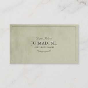 Carte De Visite Sage Green Velvet Texture Elegant Company