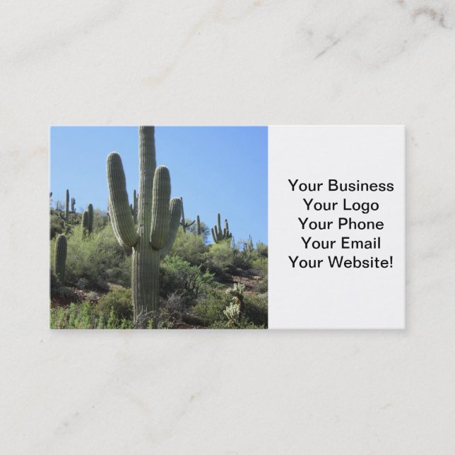 Carte De Visite Saguaro de désert (Devant)