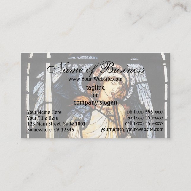 Carte De Visite Saint Michael (vitrail) par Burne Jones (Devant)