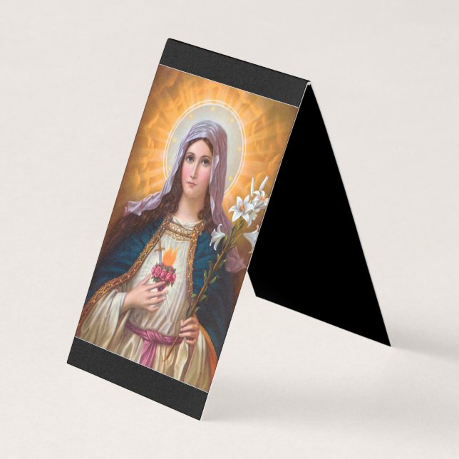 Carte De Visite Sainte Mère Marie Coeur immaculé, Sainte Marie, Ca (Devant)