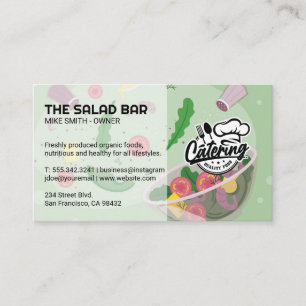 Carte De Visite Salade jetée et assaisonnée   Restauration