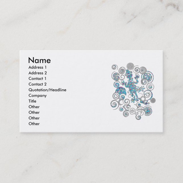 Carte De Visite Salamandre (Devant)