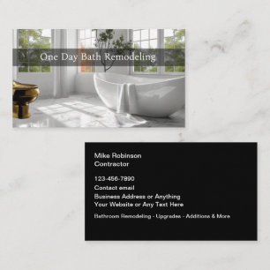 Carte De Visite Salle de bain remodeler la maison Rénovations