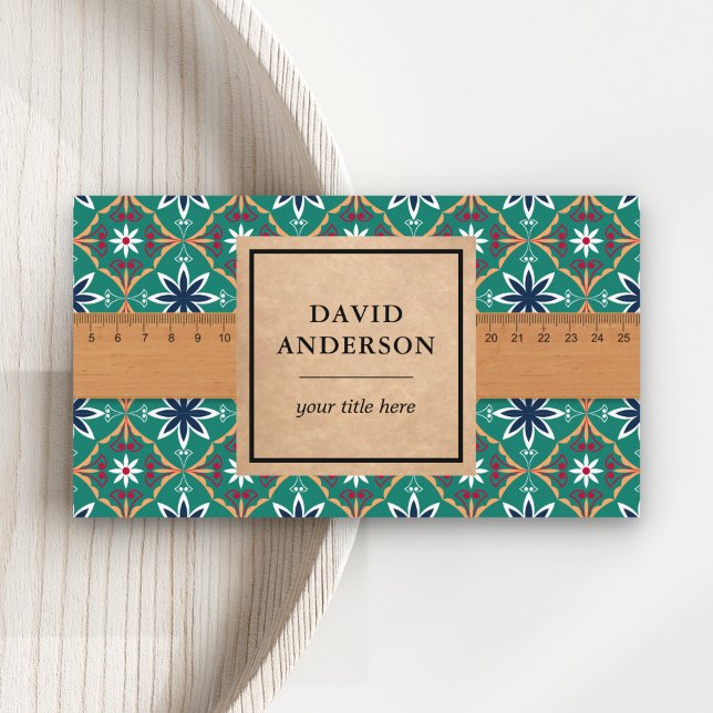 Carte De Visite Salle de bain turquoise Cuisine Plancher Carreaux  (Créateur téléchargé)