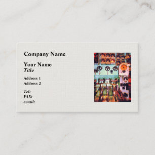 Carte De Visite Salle de contrôle électrique Steampunk