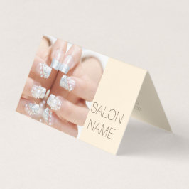 Carte De Visite salon à ongles de beauté de mode girly