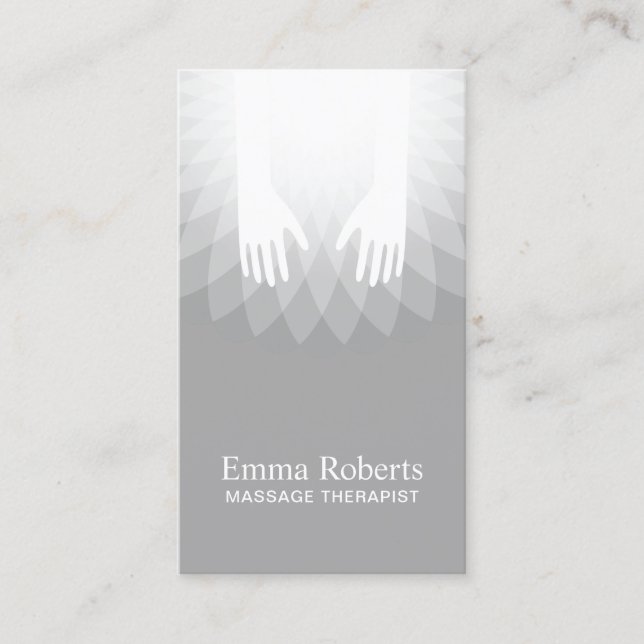 Carte De Visite Salon curatif de SPA de thérapie de massage (Devant)