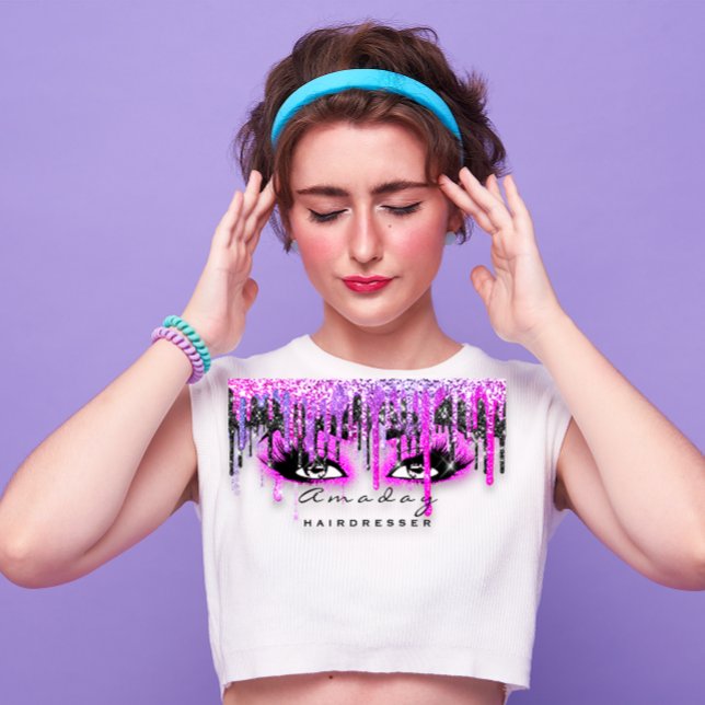 Carte De Visite Salon de beauté de maquillage professionnel rosé c (Leaf Laurel Fern Botanic Green Serpentine White Business Card)